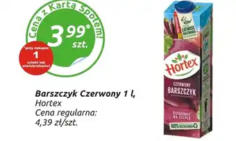 Społem Hortex Barszczyk czerwony 1l oferta