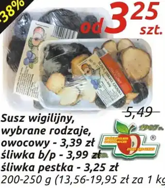 Społem Susz wigilijny, wybrane rodzaje oferta