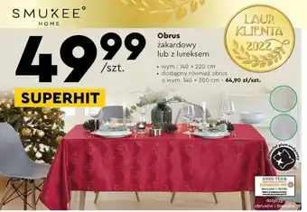 Biedronka Obrus z lureksem 140 x 300 cm smukee home oferta