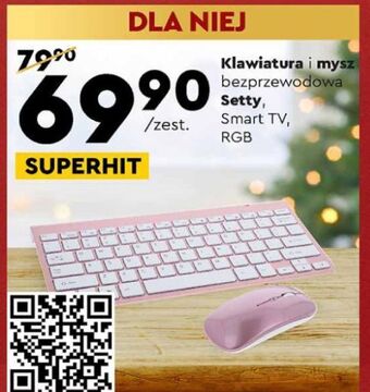 Biedronka Klawiatura i mysz bezprzewodowa setty oferta