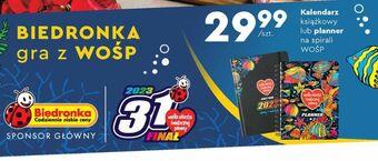 Biedronka Kalendarz książkowy wośp oferta