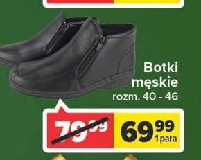 Carrefour Botki męskie rozm. 40-46 oferta