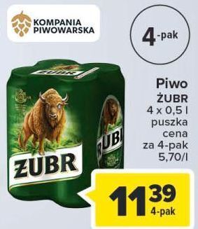 Carrefour Piwo żubr 1768 oferta