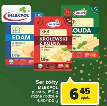 Carrefour Ser królewski z kolna - plastry mlekpol oferta