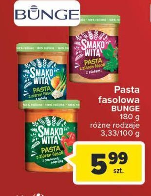 Carrefour Pasta z cebulą i jabłkiem smakowita z ziaren fasoli oferta