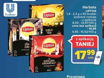 Carrefour Herbata earl grey lipton special collection oferta