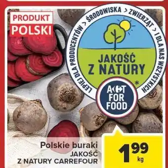 Carrefour Buraki jakość z natury carrefour oferta