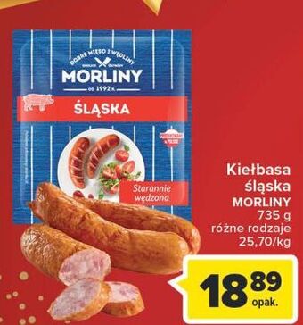 Carrefour Kiełbasa śląska morliny oferta
