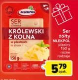 Globi Ser królewski z kolna - plastry mlekpol oferta