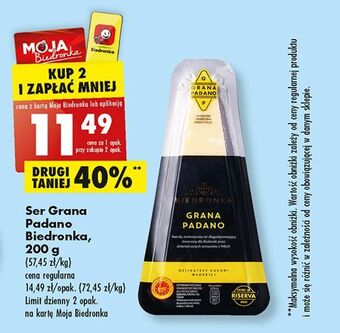 Biedronka Ser grana padano biedronka oferta