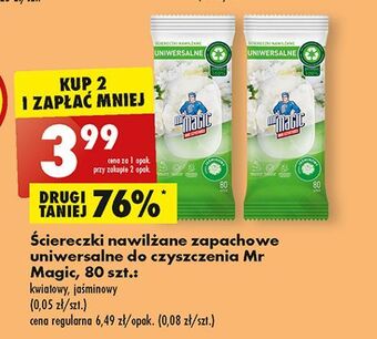 Biedronka Chusteczki do czyszczenia jaśminowe mr magic oferta