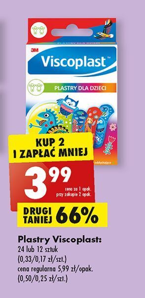 Biedronka Plastry dla dzieci viscoplast oferta