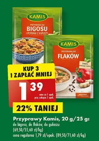 Biedronka Przyprawa do flaków kamis oferta