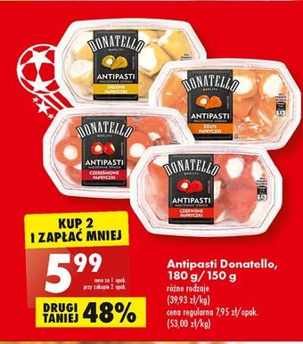 Biedronka Papryczki czerwone nadziewane serkiem donatello antipasti oferta