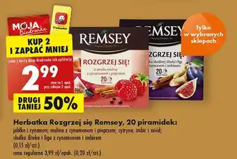 Biedronka Herbata słodka śliwka i figa z cynamonem imbirem remsey rozgrzej się! oferta