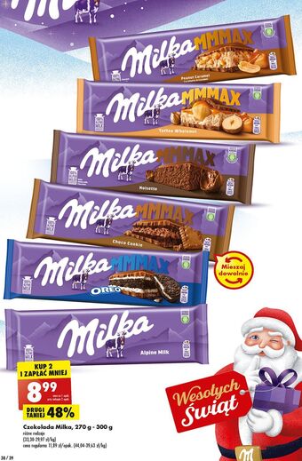 Biedronka Czekolada peanut caramel milka mmmax oferta