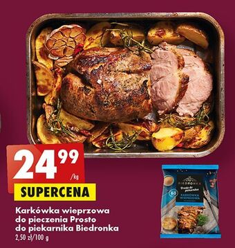 Biedronka Karkówka wieprzowa biedronka prosto do piekarnika oferta