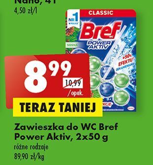 Biedronka Kostka do wc 4 function pine bref power aktiv oferta