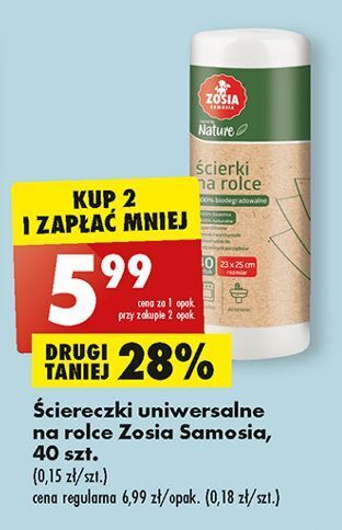 Biedronka Ściereczki uniwersalne zosia samosia oferta