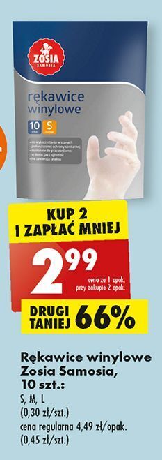 Biedronka Rękawice winylowe rozm. s zosia samosia oferta