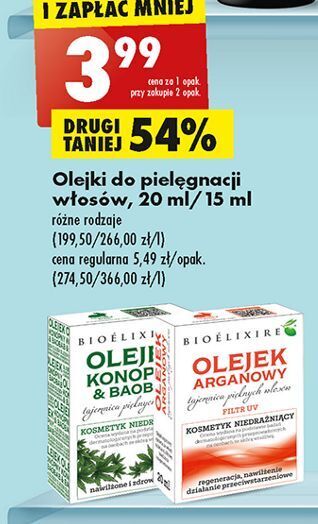 Biedronka Olejek arganowy bioelixire oferta