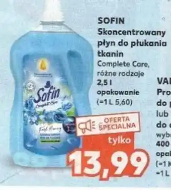 Kaufland Soflin Skoncentrowany płyn do płukania tkanin Coplete Car, różne rodzaje 2,5L opak. oferta