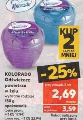 Kaufland Kolorado Odświeżacz powietrza w żelu wybrane rodzaje 150g opak. oferta