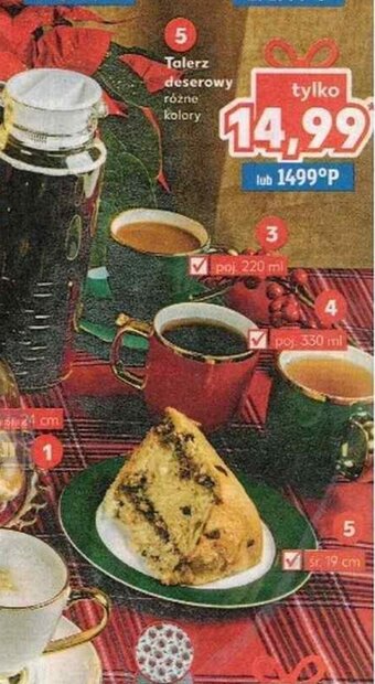 Kaufland Talerz deserowy różne kolory oferta