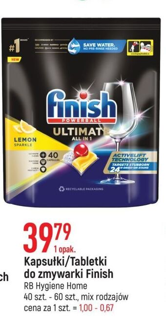 E.Leclerc Tabletki do zmywarek lemon finish quantum ultimate oferta