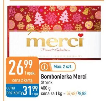 E.Leclerc Bombonierka czerwona storck merci oferta