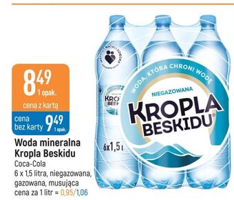 E.Leclerc Woda średnio musująca kropla beskidu oferta
