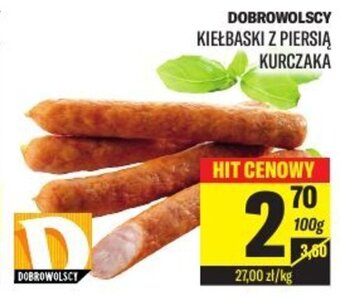 TomiMarkt Dobrowolscy Kiełbaski z piersią kurczaka 100g oferta