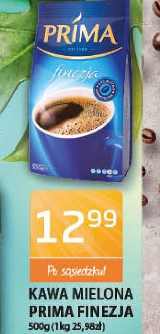 ABC Kawa mielona Prima Finezja 500g oferta