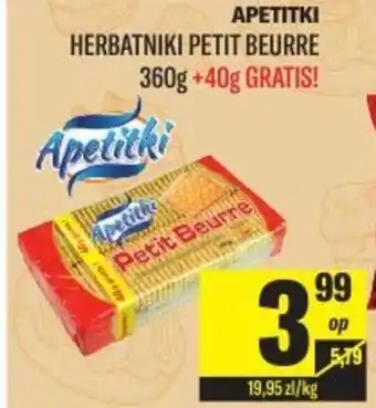 TomiMarkt Apetitki herbatniki patit beurre 360g + 40g gratis oferta