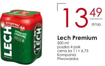 Frac Kompania Piwowarska Lech Premium 500 ml puszka 4 pak oferta