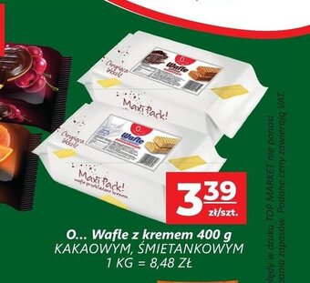 Top Market O... Wafle z kremem 400g oferta