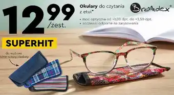 Biedronka Brandex Okulary do czytania z etui oferta