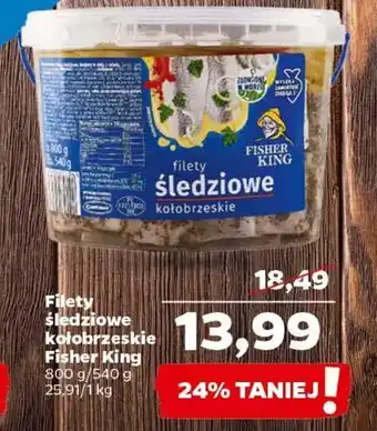 Netto Fisher King Filety śledziowe kołobrzeskie 800g/540g oferta