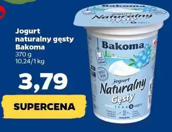 Netto Bakoma Jogurt naturalny gęsty 370g oferta