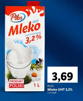Lidl Pilos Mleko UHT 3,2% 1l oferta