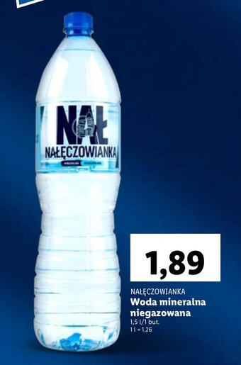Lidl Nałęczowianka Woda mineralna niegazowana 1,5l oferta