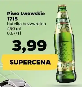 Netto Piwo Lwowskie 1715 butelka bezzwrotna 450ml oferta