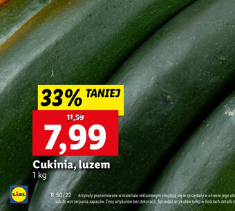 Lidl Cukinia, luzem 1kg oferta