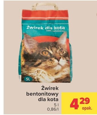 Carrefour Market Żwirek bentonitowy dla kota 5l oferta