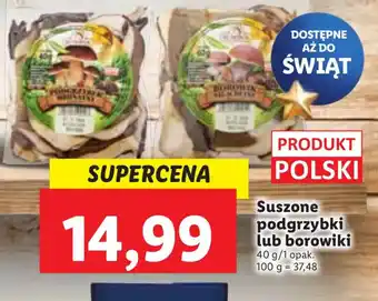 Lidl Suszone podgrzybki lub borowiki 40g/1 opak. oferta