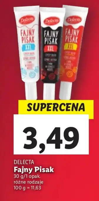 Lidl Delecta Fajny Pisak 30g/1 opak. różne rodzaje oferta