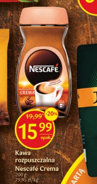 Delikatesy Centrum Kawa rozpuszczalna Nescafé Crema 200g oferta