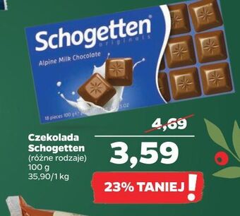 Netto Czekolada alpine milk schogetten oferta