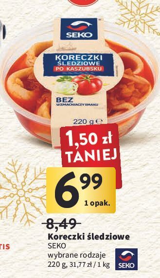 Intermarche Koreczki śledziowe kaszubskie seko oferta