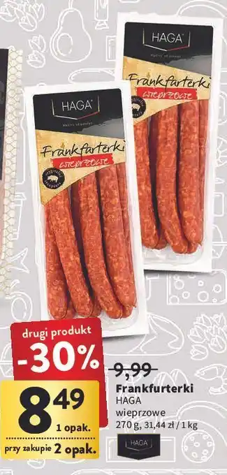 Intermarche Frankfurterki wieprzowe haga oferta